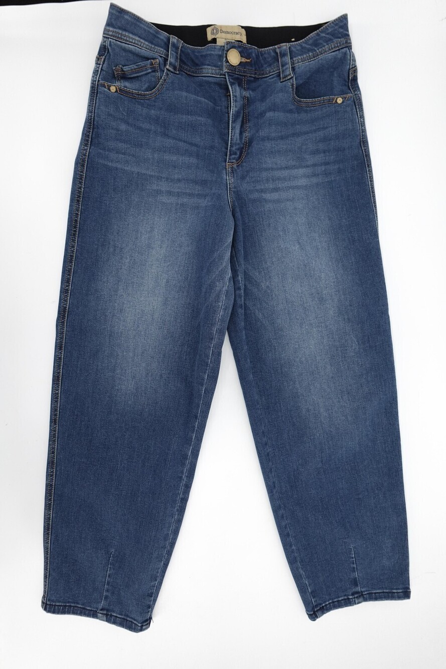 Democracy Jeans Womens 6 Blue Ab Technology Stretch Denim Mid Rise